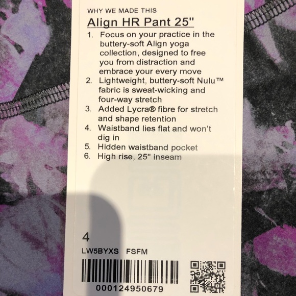 Brand New Lululemon Align Pant II 25" - Picture 3 of 6
